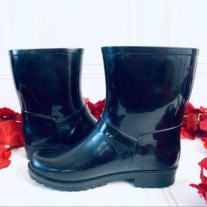 london fog yellow rain boots